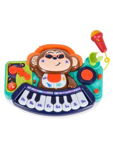   HOLA bébijáték, majmos, zenélő, világító gombokkal és mikrofonnal