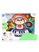 HOLA bébijáték, majmos, zenélő, világító gombokkal és mikrofonnal