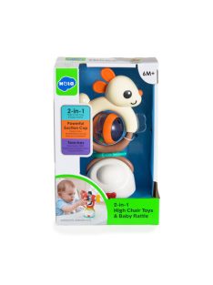 HOLA játék etetőszékre 2IN1 rágóka BÉZS NYÚL