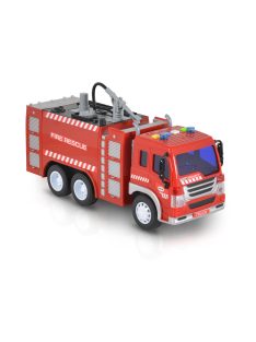 KISAUTÓ tűzoltóautó pumpás CITY 1:16 PIROS