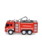 KISAUTÓ tűzoltóautó pumpás CITY 1:16 PIROS