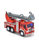 Moni Toys Kisautó tűzoltóautó létrás szerkocsi 1:16 piros