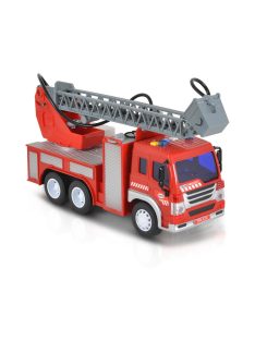   Moni Toys Kisautó tűzoltóautó létrás szerkocsi 1:16 piros