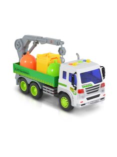 Moni Toys Kisautó szelektív kukákkal 1:16 színes