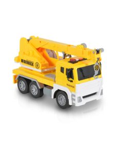 MONI zenélő, világító autó daruval 1:12 SÁRGA