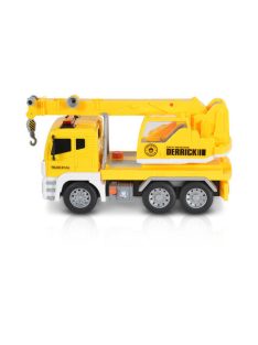 MONI zenélő, világító autó daruval 1:12 SÁRGA