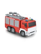 KISAUTÓ tűzoltóautó nagy létrás szerkocsi CITY 1:12 PIROS