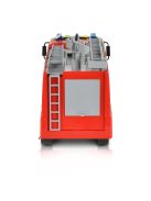 KISAUTÓ tűzoltóautó nagy létrás szerkocsi CITY 1:12 PIROS