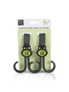 HOOKS akasztó, univerzális 2db FEKETE