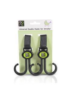 HOOKS akasztó, univerzális 2db FEKETE