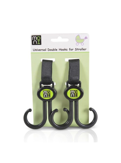 HOOKS akasztó, univerzális 2db FEKETE