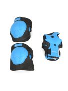 BICIKLIS védőfelszerelés térd, könyök, kézvédő szett A osztály 25kgig KÉK