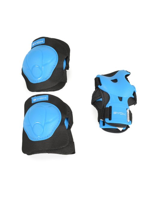 BICIKLIS védőfelszerelés térd, könyök, kézvédő szett A osztály 25kgig KÉK