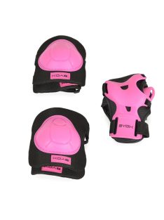   BICIKLIS védőfelszerelés térd, könyök, kézvédő szett A osztály 25kgig PINK