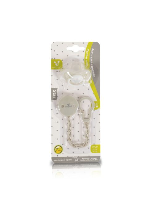 STAR cumi -játszócumi és cumilánc SZÜRKE