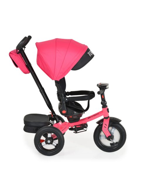 Byox Tornado szülőkaros tricikli 25kgig 360f forgatható pink