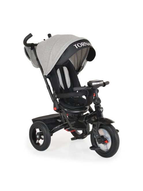 Byox Tornado szülőkaros tricikli 25kgig 360f forgatható vszürke