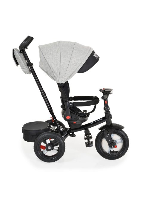 Byox Tornado szülőkaros tricikli 25kgig 360f forgatható vszürke