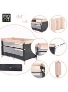 Moni Next level utazóágy lehajtható oldalfal 2 szint bézs