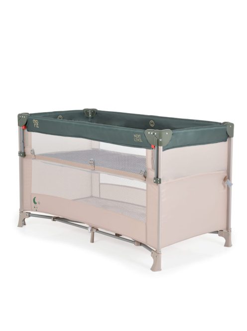 Moni Next level utazóágy lehajtható oldalfal 2 szint zöld