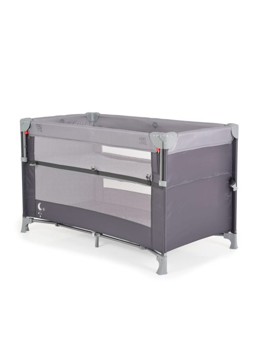 Moni Next level utazóágy lehajtható oldalfal 2 szint szürke