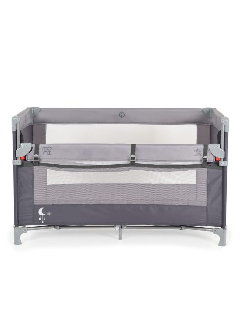 Moni Next level utazóágy lehajtható oldalfal 2 szint szürke