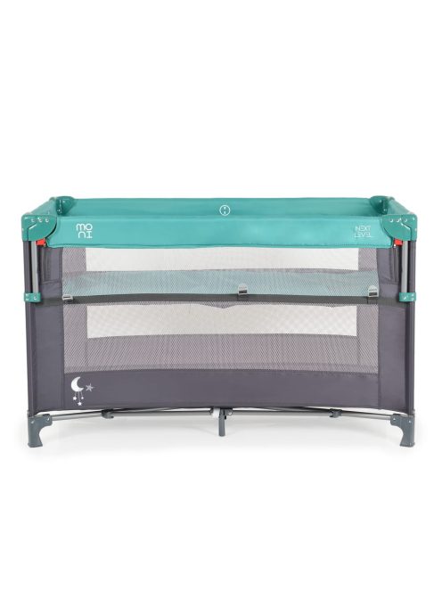 Moni Next level utazóágy lehajtható oldalfal 2 szint türkiz