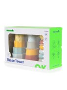 FAJÁTÉK toronyépítő 3 dbos szett MONTESSORI PASZTELL