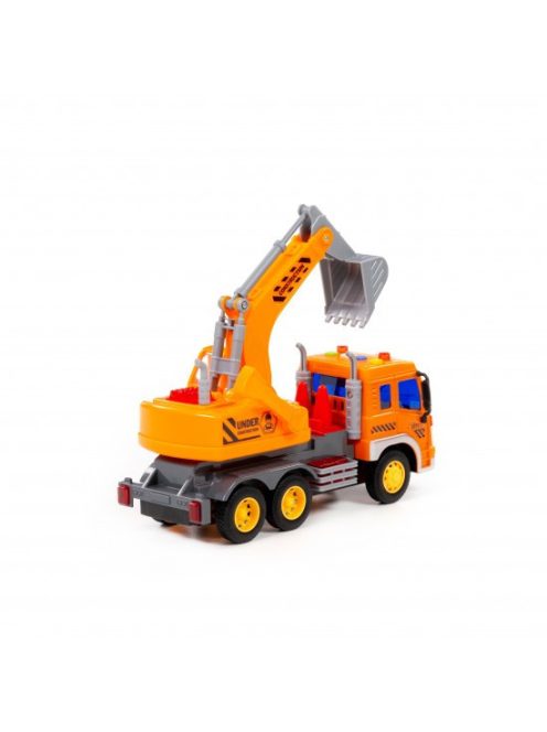 POLESIE exkavátoros teherautó City SÁRGA