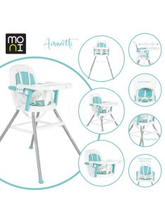 Moni Amaretti 3in1 szétszedhető etetőszék menta