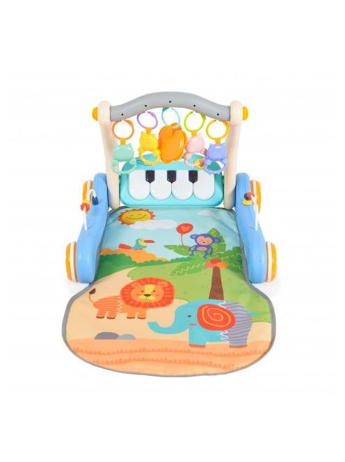 MONI MUSIC WALKER 2in1 járássegítő+játszószőnyeg KÉK