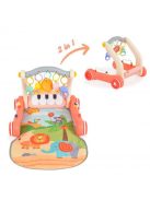 MONI MUSIC WALKER 2in1 járássegítő+játszószőnyeg PINK