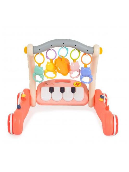 MONI MUSIC WALKER 2in1 járássegítő+játszószőnyeg PINK
