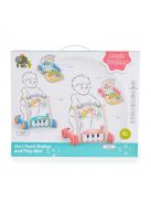 MONI MUSIC WALKER 2in1 járássegítő+játszószőnyeg PINK