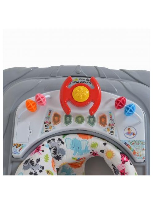 JUNGLE FUN+ bébikomp, színes dobozban SZÜRKE