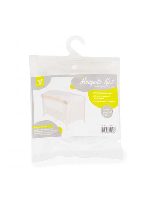 SZÚNYOGHÁLÓ akasztós nylonban 60x120cm ágyra FEHÉR