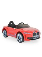 MONI BMW i4 elektromos, akkumulátoros kisautó 2 motor, 115cm, 30kg-ig PIROS