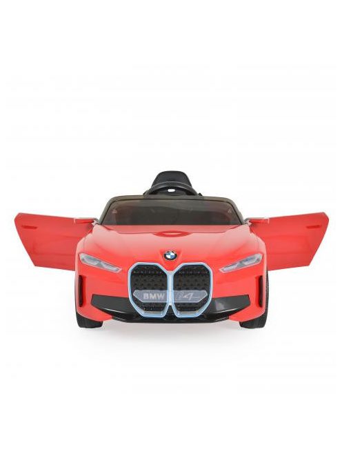 MONI BMW i4 elektromos, akkumulátoros kisautó 2 motor, 115cm, 30kg-ig PIROS