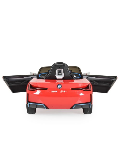 MONI BMW i4 elektromos, akkumulátoros kisautó 2 motor, 115cm, 30kg-ig PIROS