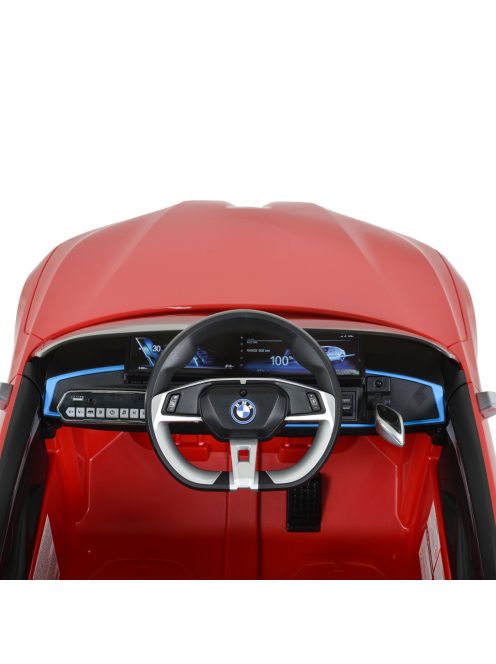 MONI BMW i4 elektromos, akkumulátoros kisautó 2 motor, 115cm, 30kg-ig PIROS