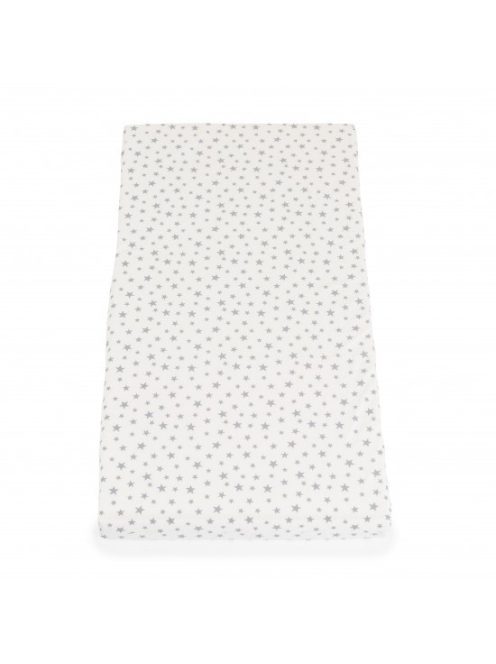 CLASSICO szivacsmatrac 9cm 120x60cm textil huzat FEHÉR csillagos