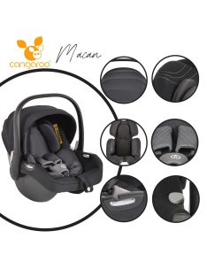 Cangaroo Maca/Hydra babahordozó i-size fekete