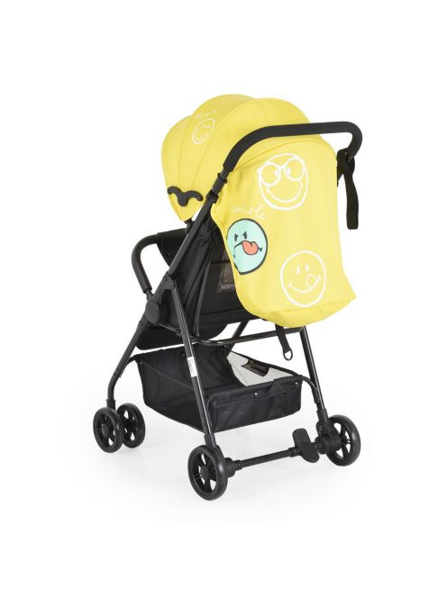 Moni Capri babakocsi nyári dupla első kerék sárga