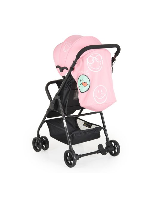 Moni Capri babakocsi nyári dupla első kerék pink