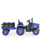 MONI  Rancher elektromos, akkumulátoros traktor utánfutóval kék