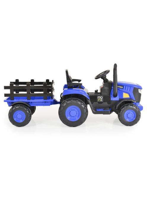MONI  Rancher elektromos, akkumulátoros traktor utánfutóval kék