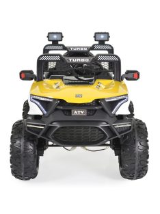   MONI Turbo elektromos, akkumulátoros autó 2 személyes sárga