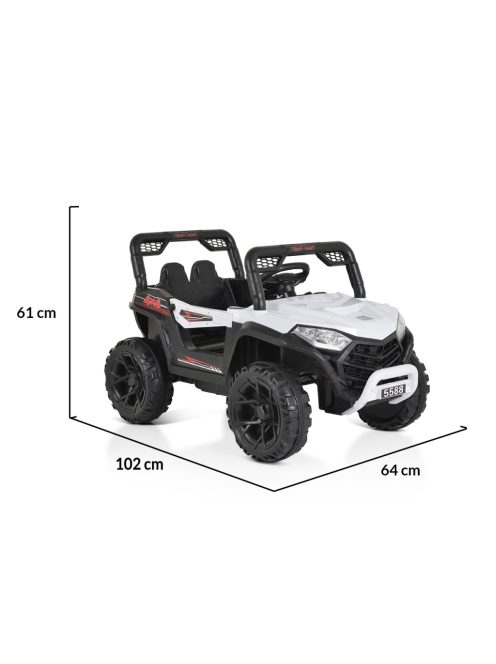 MONI Fast elektromos, akkumulátoros autó/buggy fehér