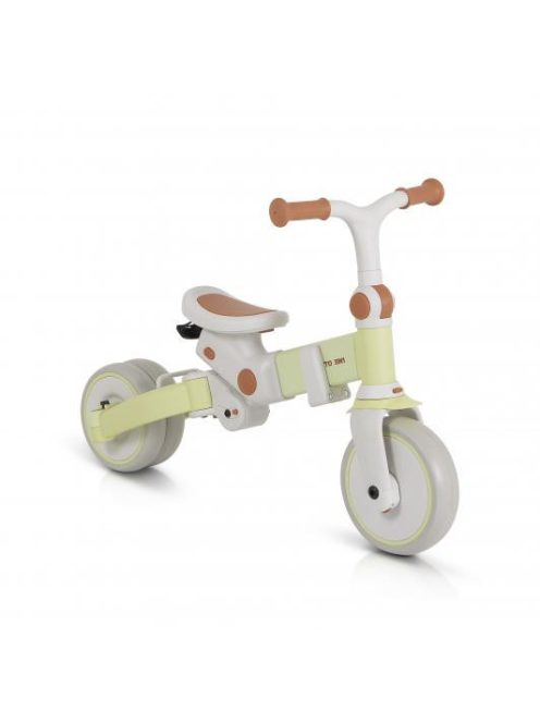 COMPACTO tricikli multifunkciós, 3in1 futóbiciklivé alakítható ZÖLD