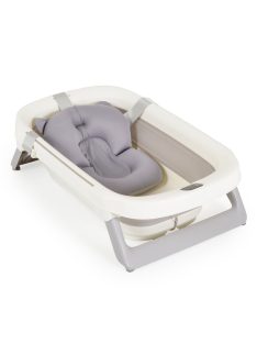   MOREA összecsukható kád szett, szürke fürdető párnával SZÜRKE